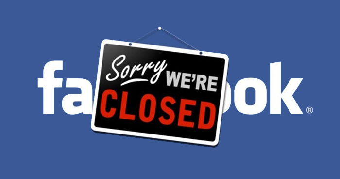 Facebook: sorry were CLOSED